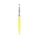 a yellow barrel & white cap clic pen - blue and black ink