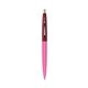 a berry crush barrel & burgundy cap clic pen - blue and black ink