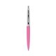 a berry crush barrel & metallic silver cap clic pen - blue and black ink