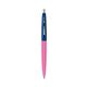 a berry crush barrel & navy cap clic pen - blue and black ink