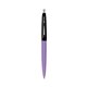 a grapetini barrel & black cap clic pen - blue and black ink