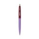 a grapetini barrel & burgundy cap clic pen - blue and black ink