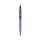 a grapetini barrel & metallic dark blue cap clic pen - blue and black ink