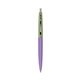 a grapetini barrel & metallic green cap clic pen - blue and black ink