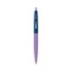 a grapetini barrel & navy cap clic pen - blue and black ink