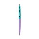 a grapetini barrel & teal cap clic pen - blue and black ink