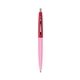 a pink lemonade barrel & red cap clic pen - blue and black ink
