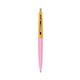 a pink lemonade barrel & creamsicle cap clic pen - blue and black ink
