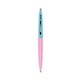 a pink lemonade barrel & electric punch cap clic pen - blue and black ink