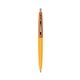 a creamsicle barrel & metallic orange cap clic pen - blue and black ink