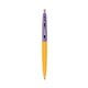 a creamsicle barrel & grapetini cap clic pen - blue and black ink