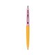 a creamsicle barrel & pink lemonade cap clic pen - blue and black ink