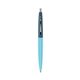 a electric punch barrel & metallic dark blue cap clic pen - blue and black ink