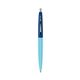 a electric punch barrel & navy cap clic pen - blue and black ink