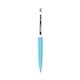 a electric punch barrel & white cap clic pen - blue and black ink