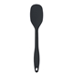 aerial view a black heat resistant all silicone spoon, image 1 of 2