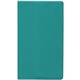 aerial view a 15-teal standard vinyl weekly pocket planner without map, image 1 of 3