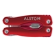 a red 11 in 1 stainless steel multi tool