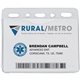 a clear 4-1/4 x 3-1/2 vinyl badge pouch