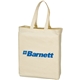 aerial view a natural cotton canvas tote bag, image 1 of 2