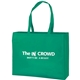 aerial view a green water - repellent tote, image 1 of 2