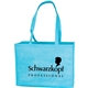 aerial view a light blue water - repellent tote, image 1 of 2