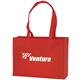 aerial view a red water - repellent tote, image 1 of 2