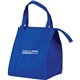 aerial view a blue large insulated grocery tote bag, image 1 of 2