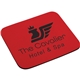 a red 1/4 thick economy mouse pad