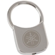 a silver 1 3/4 w x 1 h shiny nickel finish pull apart key tag