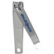 aerial view a silver large chrome nail clipper, image 1 of 3