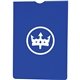 a navy blue pocket book sheet magnifier with case