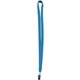 a neon blue (pms 314) 5/8 nylon elastic lanyard