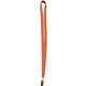 a neon orange (pms 811) 5/8 nylon elastic lanyard