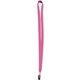 a neon pink (pms 1915) 5/8 nylon elastic lanyard