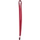 a red (pms 187) 5/8 nylon elastic lanyard