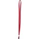 a red (pms 187) 7/16 nylon elastic lanyard