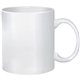 aerial view a white 11 oz full color stoneware mug, image 1 of 2