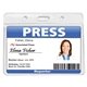 a clear dublin clear badge holder fits 4 x 3 insert