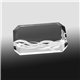 aerial view a clear beveled acrylic paperweight - 4 x 2-1/2 x 3/4, image 1 of 3