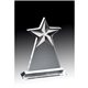 aerial view a acrylic vertical star acrylic award - 7x9x3 in, image 1 of 2