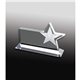 aerial view a acrylic horizontal star award, image 1 of 3