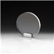 aerial view a acrylic round award w / chrome base, image 1 of 5