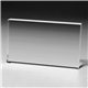 aerial view a clear rectangular acrylic paperweight - 3 x 5 x 3/4, image 1 of 3