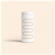aerial view a white created co. 12 oz nomad tumbler, image 1 of 4