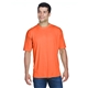 aerial view a bright orange ultraclub - mens cool dry sport performance interlock t - shirt, image 1 of 7