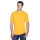 aerial view a gold ultraclub - mens cool dry sport performance interlock t - shirt, image 1 of 7