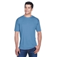 aerial view a indigo ultraclub - mens cool dry sport performance interlock t - shirt, image 1 of 7