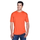 aerial view a orange ultraclub - mens cool dry sport performance interlock t - shirt, image 1 of 7