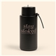 a black 32 oz hydro steel insulated bottle